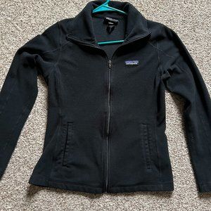 Patagonia Womens Small Black Full Zip Up Micro D Fleece Jacket